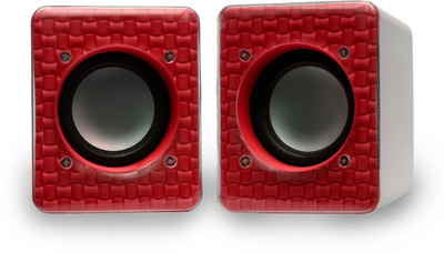 JAXTER Bass Sub woofer for PC Laptop /Desktop Speaker 6 W Laptop/Desktop Speaker(Red, 2.1 Channel)