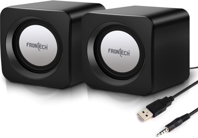 Frontech SPK-0002BLK 3 W Laptop/Desktop Speaker(Black, 2.0 Channel)