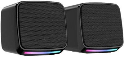 JAXTER TRENDING JX-M11 CS Bass Sub woofer for PC Laptop /Desktop Speaker 6 W Laptop/Desktop Speaker(Black, 2.0 Channel)
