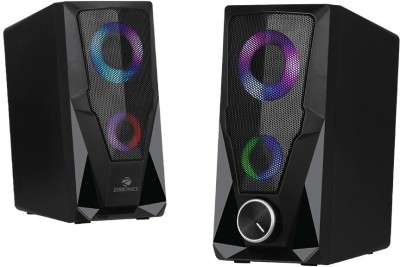 ZEBRONICS ZEB-WARRIOR 10 W Laptop/Desktop Speaker(Black, Black, 2.0 Channel)