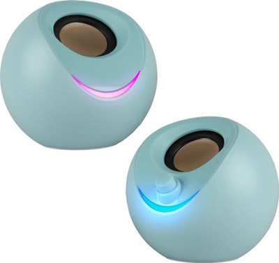 ZEBRONICS Zeb-Blues (Zeb-APCPK 1) 8 W Laptop/Desktop Speaker(Sky Blue, 2.0 Channel)