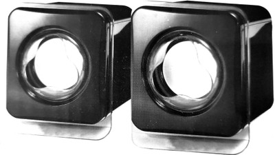 TERABYTE KUBIX E-02B 2 W Laptop/Desktop Speaker(Black, 2.0 Channel)