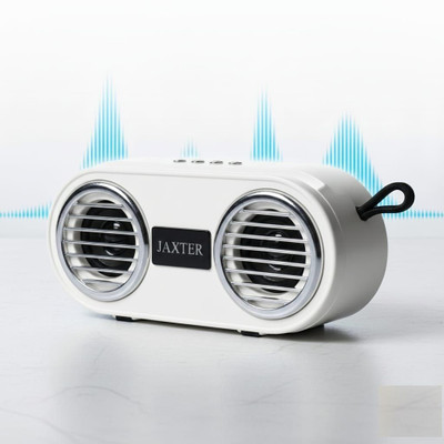 Jaxter Wireless Party Bluetooth Speaker with Deep Bass & Long Battery Backup 10 W Bluetooth Speaker(White, 2.1 Channel)