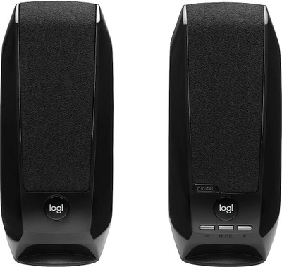 Logitech S150 2.4 W Laptop/Desktop Speaker(Black, 2.0 Channel)