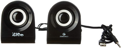 ZEBRONICS ZEB-IGLOO 5 W Laptop/Desktop Speaker(Black, Blue, Orange, 2.0 Channel)