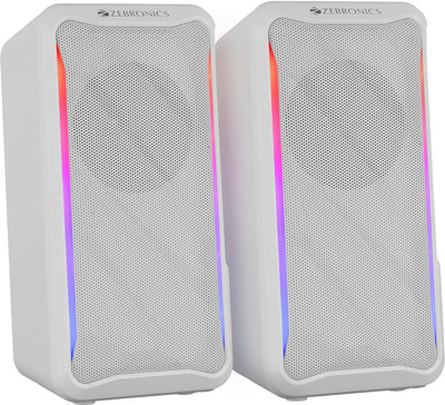 ZEBRONICS Zeb-Igloo 2 10 W Laptop/Desktop Speaker(White, 2.0 Channel)
