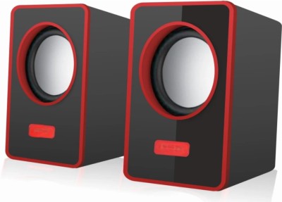 Faux Rabit Red Mini 2.0 USB Multimedia Speakers Portable Laptop/Desktop Speaker 6 W Bluetooth Laptop/Desktop Speaker(Red, 2.0 Channel)