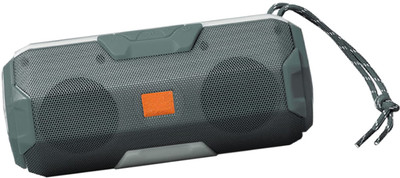GOOD FUN A006 Black Portable Wireless Bluetooth Speaker with DJ Light USB/Micro SD Card 10 W Bluetooth Laptop/Desktop Speaker(Grey, Stereo Channel)
