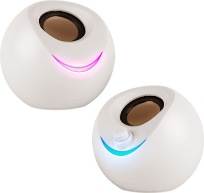 ZEBRONICS Zeb-Blues (Zeb-APCPK 1) 8 W Laptop/Desktop Speaker(Beige, 2.0 Channel)