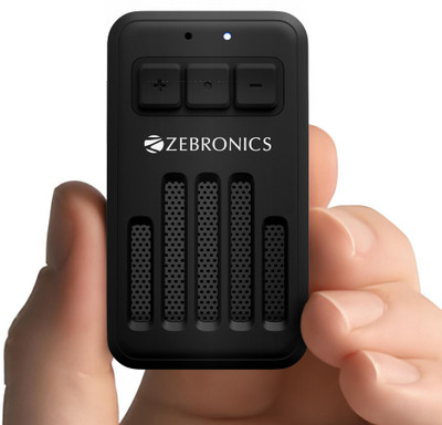 ZEBRONICS Clipper (PSPK 58), BTv5.3, 20h backup, Carry Loop, Magnetic Clip-On 4 W Bluetooth Speaker(Black, Mono Channel)