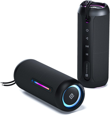Portronics Breeze 5 Portable Wireless With In Built Mic,6Hrs Playtime 25 W Bluetooth Speaker(Black, Stereo Channel)