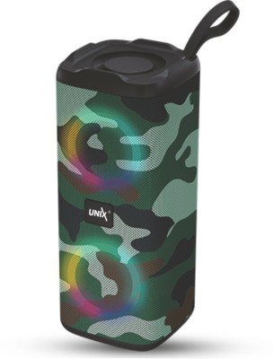 Unix BOOM-RA Splash-Proof 3D Sound with High Bass 6HR Playtime 10 W Bluetooth Speaker(Camouflage, Stereo Channel)