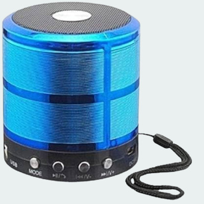 TARECON WS-887 Wireless Mini Bluetooth Speaker | USB, AUX, FM Support | Loud Sound 5 W Bluetooth Speaker(Blue, 5.1 Channel)