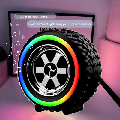 YAROH Tyre (Speakers) Wave Dynamic Sound (Bluetooth Speaker) with Subwoofer UI30 12 W Bluetooth Speaker(Multicolor, 4.1 Channel)