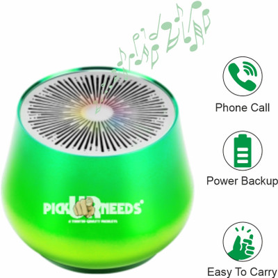 Daily Needs Shop Rechargeable Mini TWS Metal Body Speaker With BT5.0 Phone Call / SD Card Support 8 W Bluetooth Speaker(Green, 5.0 Channel)