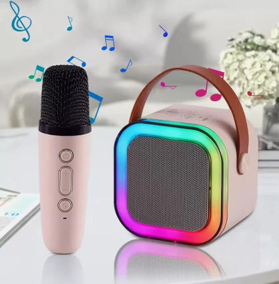 Pravyon K12 Wireless Bluetooth Speaker With Wireless Mic K12 5 W Bluetooth Speaker(Multicolor, 5.0 Channel)