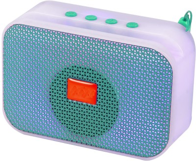 GOOD FUN High Quality Portable 3D Surround Bluetooth Speaker with Handle Bass Speaker 5 W Bluetooth Speaker(Green, Stereo Channel)