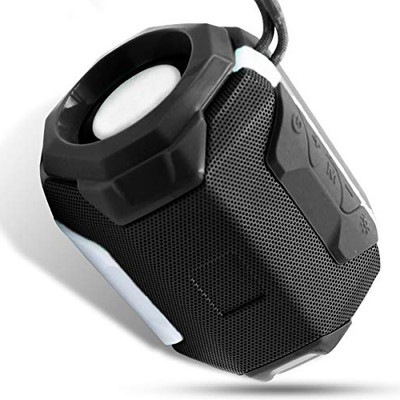 Deeshora Portable Wireless Bluetooth Speaker Super Bass with RGB Light Multimedia System 5 W Bluetooth Speaker(Black, Stereo Channel)