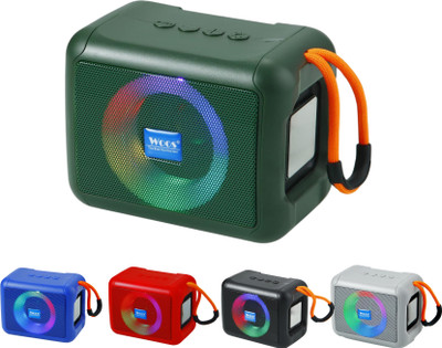 WOOS Bluetooth Portable Speaker Loud Stereo Sound, Rich Bass, Wireless Speaker 5 W Bluetooth Speaker(Multicolor, 2.1 Channel)