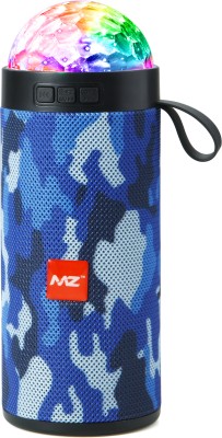 MZ M21VP (PORTABLE BLUETOOTH SPEAKER) Thunder Sound with Inbuilt Disco LED Light 10 W Bluetooth Speaker(Blue Camouflage, Stereo Channel)
