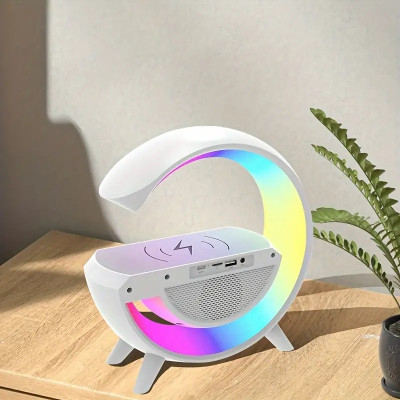 VOLTegIC Portable 3 In 1 Wireless Smart Rechargeable Table Lamp 5 W Bluetooth Speaker(White, Mono Channel)