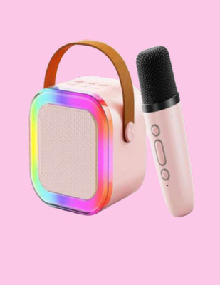 TechElectro K12Mic_-01 10 W Bluetooth Speaker(Pink, 5.1 Channel)