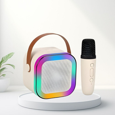 Clairbell K12 Bluetooth Speaker with wireless Karaoke Mic, Voice Effects BT5.1/TF CardV44 10 W Bluetooth Speaker(Multicolor, 4.1 Channel)