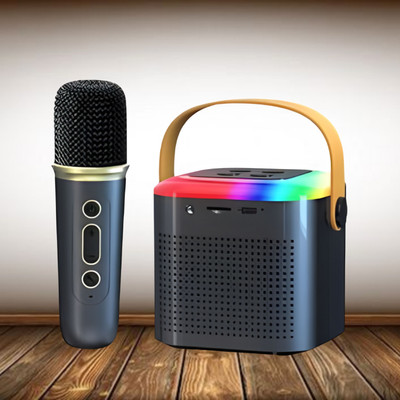SACRO Bluetooth Speaker Support FM/AUX/USB With Karaoke Mic and High Quality SoundV407 10 W Bluetooth Speaker(Multicolor, 4.1 Channel)