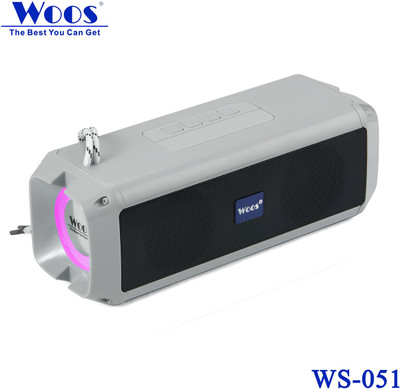 WOOS Wireless Audio Home Portable Subwoofer With Small Speaker With Light Card 10 W Bluetooth Speaker(Multicolor, 5.0 Channel)