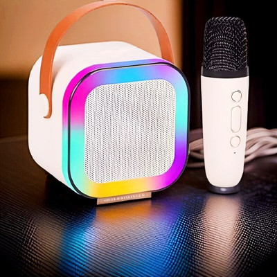 RuHaNest Karaoke Speaker K12: Party POP Wireless Bluetooth Speaker with Mic, RGB 80 9 W Bluetooth Speaker(Multicolor, 5 Way Speaker Channel)