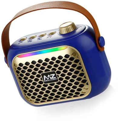 MZ M207 (BLUETOOTH PORTABLE SPEAKER) Dynamic Thunder Sound with High Bass,1200mAh 10 W Bluetooth Speaker(Blue, Stereo Channel)