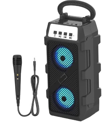 ZWOLLEX WS-1300 Exult Speaker | Multi Coloured LED Light| Bluetooth 5.0 10 W 10 W Bluetooth Speaker(Black, Stereo Channel)