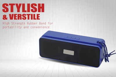 GOOD FUN GF421 Projectors, BT5.3/FM Radio/Aux/TF Card/USB Playback & TWS Function 16 W Bluetooth Speaker(Blue, Stereo Channel)