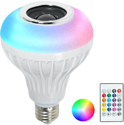 Deeshora Top Rating Smart musical led light speaker Music bulb with bluetooth speaker 12 W Bluetooth Speaker(White, Stereo Channel)