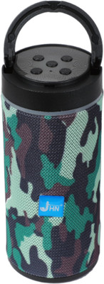 JHN Wireless rechargeable portable Premium bass Multimedia JHN-124 10 W Bluetooth Speaker(Army, Stereo Channel)