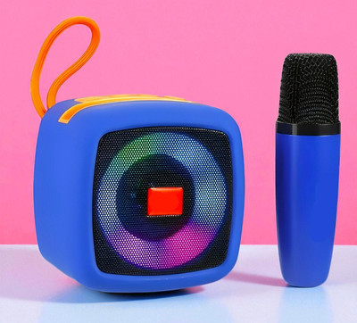 3BAAN X406 Bluetooth Speaker with Mic – Home Karaoke Setup with LED Lights 5 W Bluetooth Speaker(Multicolor, Stereo Channel)