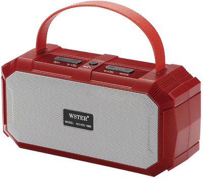 Jmax WS-1866 10 W Bluetooth Speaker(Red, Stereo Channel)