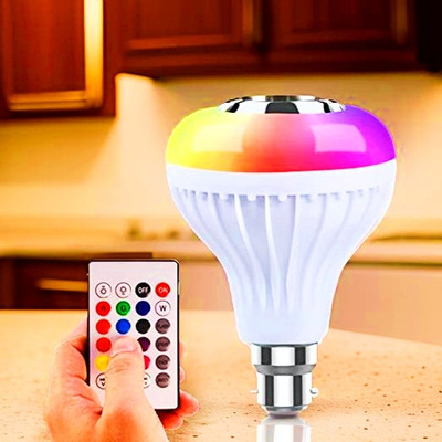 GUGGU Bluetooth Speaker Light Bulb for Music and Colorful Atmosphere Home Theater 69 12 W Bluetooth Speaker(Multicolor, 5.1 Channel)