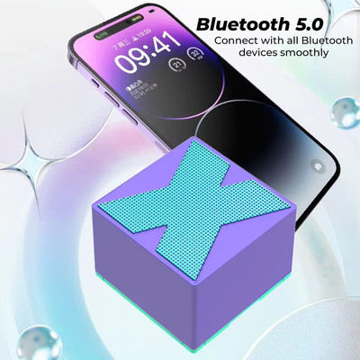 MOOZMOB X1 High Bass Mini Bluetooth Speaker for Mobiles 5 W Bluetooth Soundbar(Multicolor, Stereo Channel)