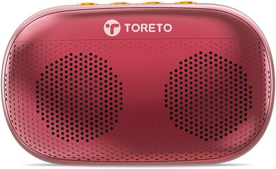 Toreto Mini 6W Dual Audio Drivers TWS Portable Bluetooth 5.0 Speaker 6 W Bluetooth Speaker(Rouge, Mono Channel)