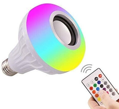 Gentle e kart Led Bulb with Bluetooth Speaker Music Light Bulb Smart Bulb 12 W Bluetooth Speaker(White, Stereo Channel)