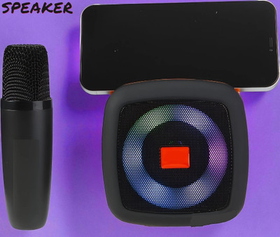 3BAAN X224 Karaoke Speaker with Wireless Mic–Powerful Bass, Echo Control, Rechargeable 5 W Bluetooth Speaker(Multicolor, Stereo Channel)