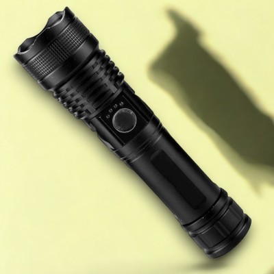 3BAAN A232(ZOOMABLE METAL)5 Modes Flashlight, Super Bright 100W Light Torch(Multicolor, 11 cm, Rechargeable)