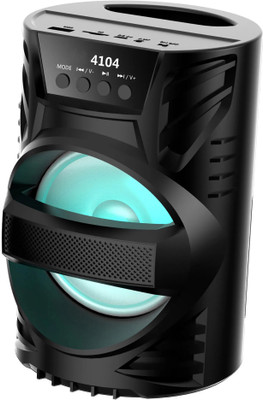 RECTITUDE Easy to Carry Speaker WS04 3D Ultra Sound Portable RGB Light Subwoofer Sound 6 W Bluetooth Speaker(Black, Stereo Channel)