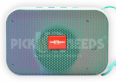 Pick Ur Needs Portable Wireless Speakers With Disco RGB Light TF Card / USB Device Supported 5 W Bluetooth Speaker(Green, 5.0 Channel)