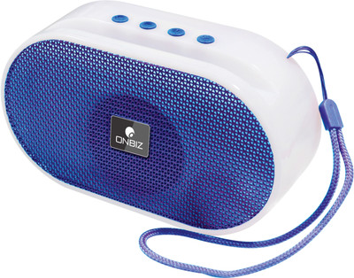 ONBIZ Bluetooth Speaker,6 Hrs Playtime,Bluetooth 5.0 Connectivity,TF Card/USB Playback 5 W Bluetooth Speaker(Blue, White, 5.1 Channel)