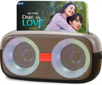 house of common Wireless rechargeable portable Premium bass Multimedia 10w Bluetooth Speaker with Google, Alexa & Siri Assistant Smart Speaker(Grey)
