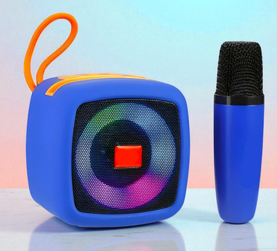 3BAAN X164 Karaoke Speaker with Wireless Mic–Powerful Bass, Echo Control, Rechargeable 5 W Bluetooth Speaker(Multicolor, Stereo Channel)