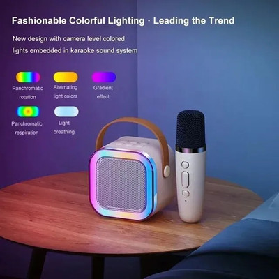 TECHMAZE K12 Machine Mic with RGB 10 W Bluetooth Speaker(Multicolor, 5.0 Channel)