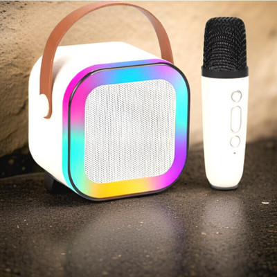 Saibaba Insulators K12 Speaker Machine Bluetooth-Compatible Wireless Karaoke Mic SpeakerCA-27 16 W Bluetooth Speaker(Multicolor, 4.1 Channel)